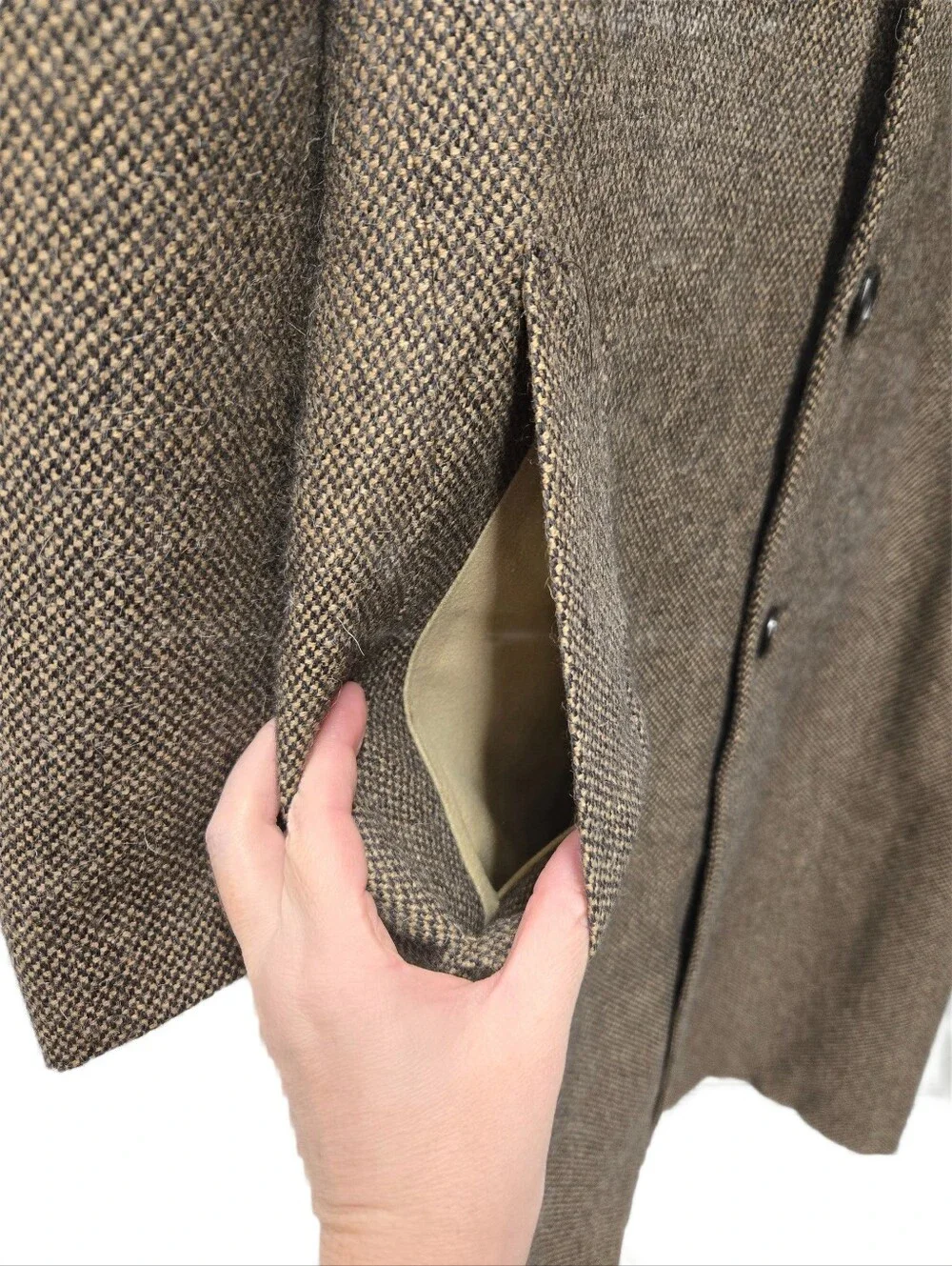 Brooks Brothers Tweed Wool Overcoat